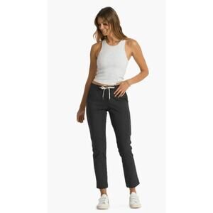 Vuori Ripstop Pants Women’s XS Drawstring Tapered Travel Hiking Pants Charcoal